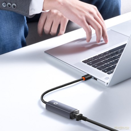 Baseus Lite Series Karta sieciowa adapter USB - Gigabit Lan RJ45 100/1000Mb