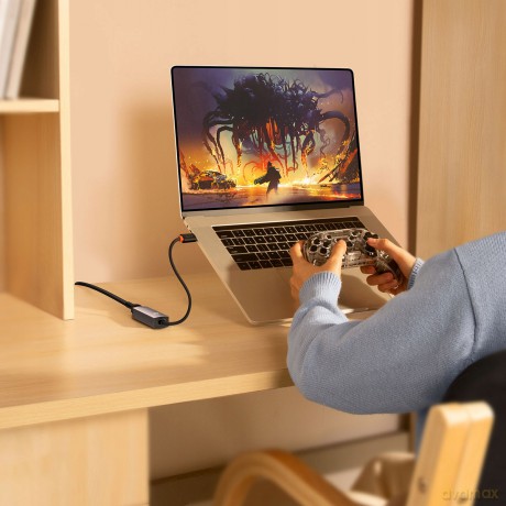 Baseus Lite Series Karta sieciowa adapter USB-C - Gigabit Lan RJ45 100Mb