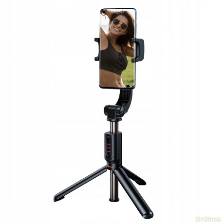 Baseus Lovely Uniaxial Selfie Stick Stabilizator Statyw Tripod Gimbal 1oś + pilot Bluetooth