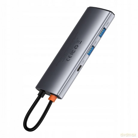 Baseus Metal Gleam Adapter HUB 7w1 USB-C 100W HDMI 4K USB3.0 USB-C TF/SD