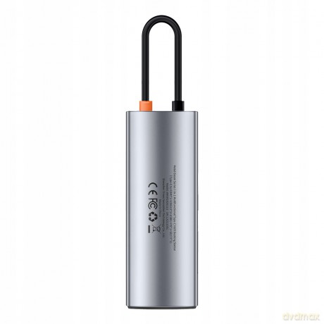 Baseus Metal Gleam Adapter HUB 7w1 USB-C 100W HDMI 4K USB3.0 USB-C TF/SD