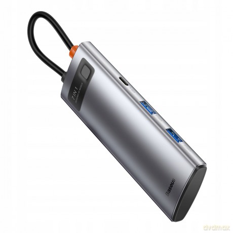 Baseus Metal Gleam Adapter HUB 7w1 USB-C 100W HDMI 4K USB3.0 USB-C TF/SD