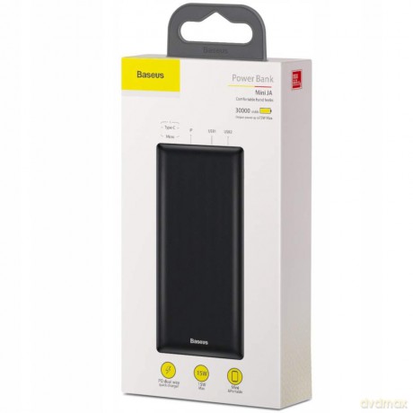 Baseus Mini JA Power bank 3A 30000mAh 3x USB USB-C Power Delivery 15W