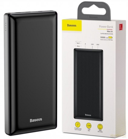 Baseus Mini JA Power bank 3A 30000mAh 3x USB USB-C Power Delivery 15W