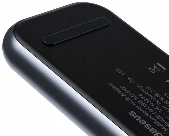 Baseus Multi-functional HUB Adapter przejściówka HUB USB-C - 3xUSB 3.0 HDMI SD/TF PD 60W