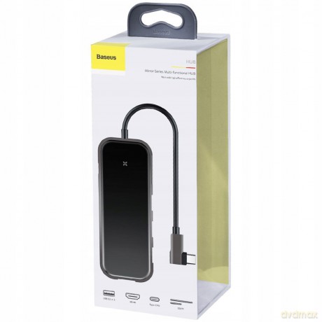 Baseus Multi-functional HUB Adapter przejściówka HUB USB-C - 3xUSB 3.0 HDMI SD/TF PD 60W