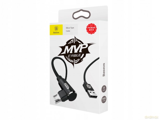 Baseus MVP Elbow Wzmocniony kabel kątowy przewód USB - Micro USB dwustronny 1.5A 2M