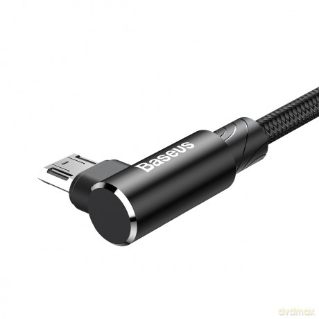 Baseus MVP Elbow Wzmocniony kabel kątowy przewód USB - Micro USB dwustronny 1.5A 2M
