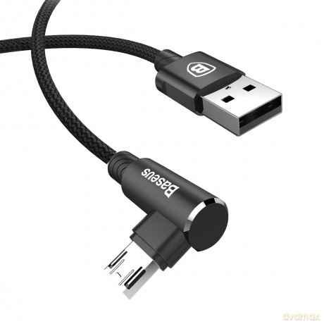 Baseus MVP Elbow Wzmocniony kabel kątowy przewód USB - Micro USB dwustronny 1.5A 2M