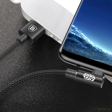 Baseus MVP Elbow Wzmocniony kabel kątowy przewód USB - Micro USB dwustronny 1.5A 2M