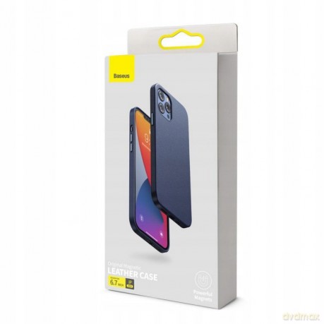 Baseus Original Magnetic Obudowa pokrowiec case etui magnetyczne skórzane do iPhone 12 Pro Max 6.7''