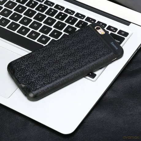 Baseus Plaid Cienkie etui z wbudowaną baterią Power Bank case do Iphone 7/8 Plus 3650mAh *EOL