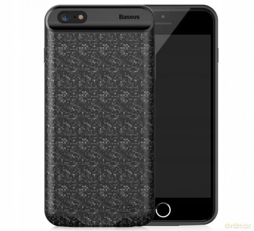 Baseus Plaid Cienkie etui z wbudowaną baterią Power Bank case do Iphone 7/8 Plus 3650mAh *EOL