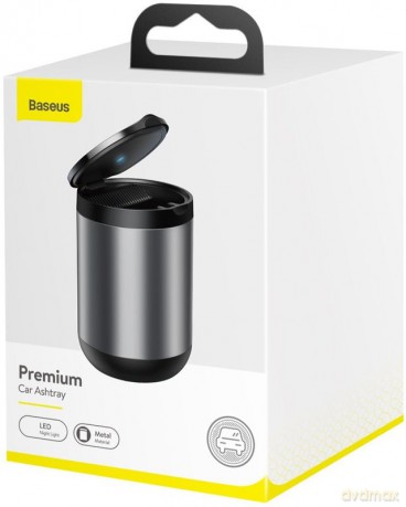 Baseus Premium Car Ashtray Popielniczka samochodowa biurowa podświetlana LED