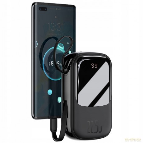 Baseus Qpow 22.5W Power Bank 20000mAh z kablem USB-C 22.5W Huawei SCP FCP Power Delivery do iPhone 12 Quick Charge 3.0 QC