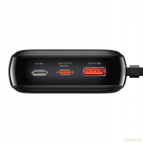 Baseus Qpow 22.5W Power Bank 20000mAh z kablem USB-C 22.5W Huawei SCP FCP Power Delivery do iPhone 12 Quick Charge 3.0 QC