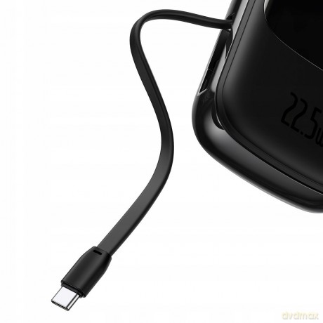 Baseus Qpow 22.5W Power Bank 20000mAh z kablem USB-C 22.5W Huawei SCP FCP Power Delivery do iPhone 12 Quick Charge 3.0 QC