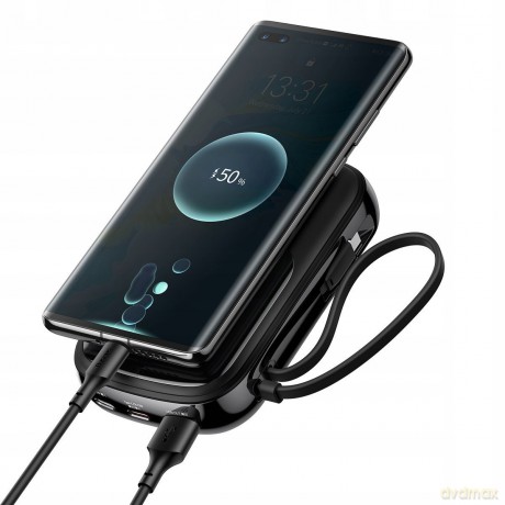 Baseus Qpow Digital Display Power Bank 20000mAh PD 20W Power Delivery QC z kablem Lightning