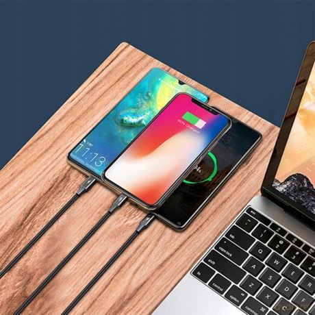 Baseus Rapid Series Kabel 3w1 USB - Micro Lightning USB-C 1.2m 3.5A