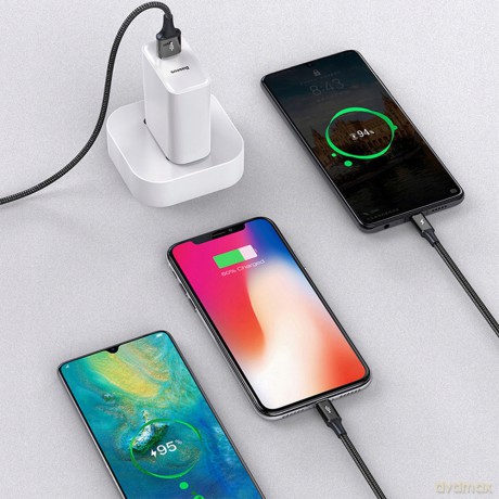 Baseus Rapid Series Kabel 3w1 USB - Micro Lightning USB-C 1.2m 3.5A