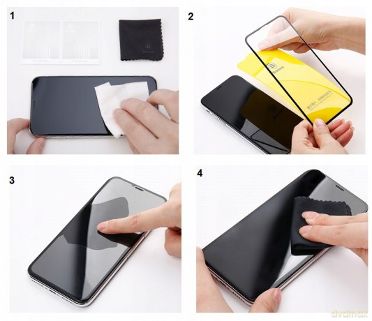 Baseus SGAPIPH65-TN01 Ochronne szkło hartowane 9H 6D cały ekran iPhone XS Max 0.2mm EOL