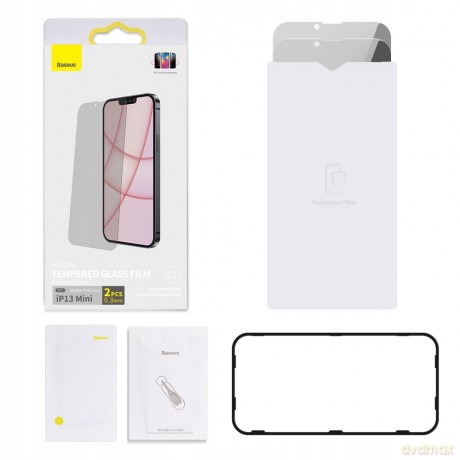 Baseus SGBL020602 Szkło hartowane prywatyzujące do iPhone 13 Mini 5.4'' 2szt