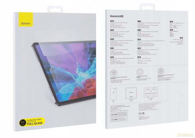 Baseus SGBL021302 Szkło hartowane 3D do Apple iPad Mini 2021 8.3''