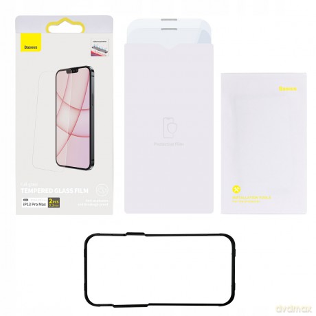 Baseus SGBL061202 Szkło hartowane 9h do iPhone 13 Pro Max (2 szt.)