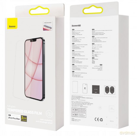 Baseus SGBL061202 Szkło hartowane 9h do iPhone 13 Pro Max (2 szt.)