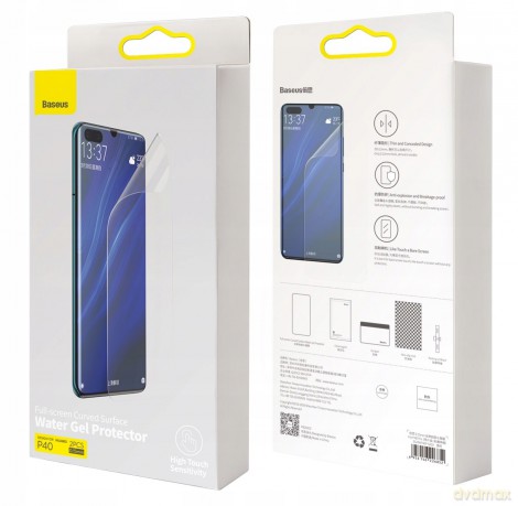 Baseus SGHWP40-SA02 Folia ochronna hydrożelowa mocna do Huawei P40 2 sztuki