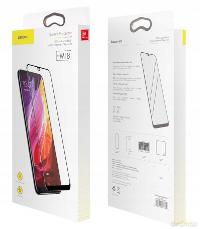 Baseus SGMIM8-TM01 Szkło hartowane ochronne na cały ekran 7D 9h do Xiaomi Mi 8 EOL