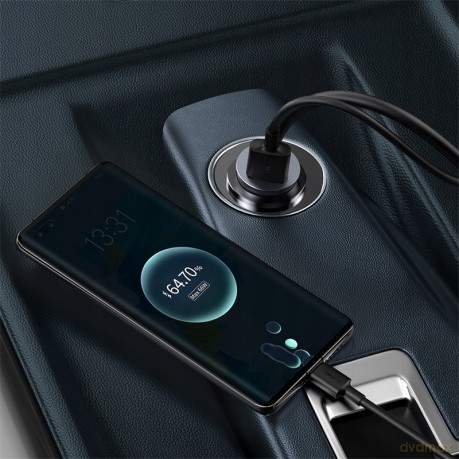 Baseus Share Togheter Ładowarka samochodowa z rozgałęźnikiem 4x USB USB-C 120W Powe Delivery Quick Charge 4.0