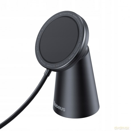 Baseus Simple Magnetic Stand Ładowarka indukcyjna bezprzewodowa MagSafe 15W + uchwyt