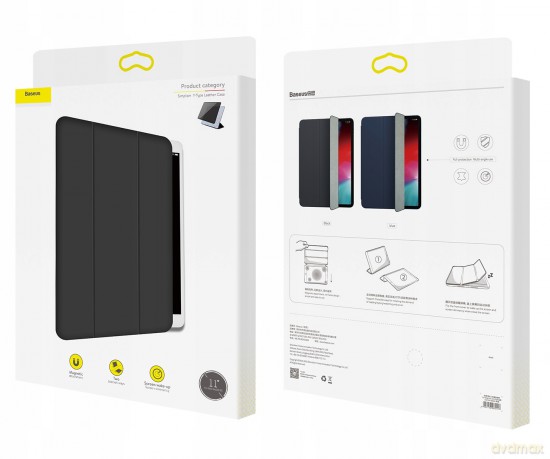 Baseus Simplism Skórzane etui magnetyczne z klapką pokrowiec stojak do Apple iPad Pro 11'' 2018 EOL