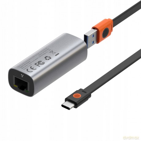 Baseus Steel Cannon Adapter USB/ TYPE-C RJ45 GIGABIT LAN 1000MB
