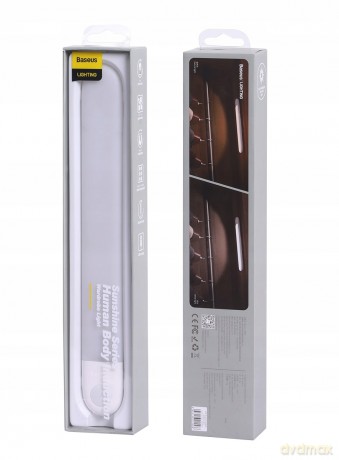 Baseus Sunshine series Bezprzewodowa lampka z czujnikiem ruchu magnetyczna + latarka LED zimne światło