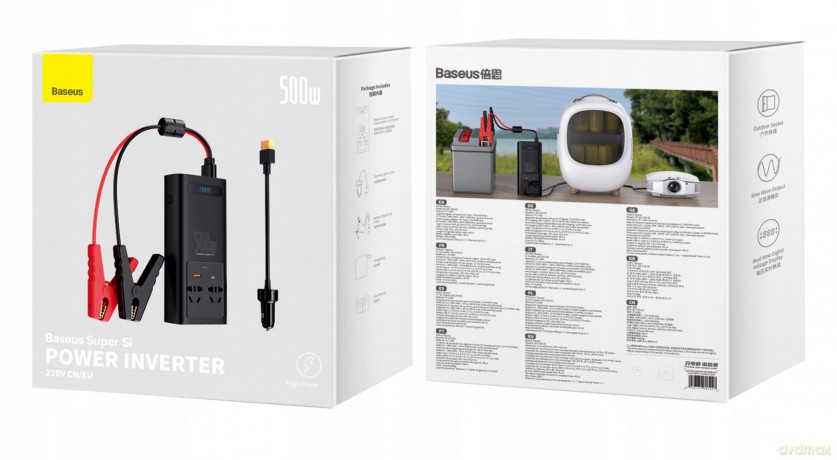 Baseus Super Si Power Inverter Przetwornica inwerter samochodowy 500W