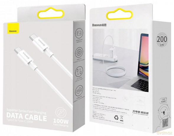 Baseus Superior Series Kabel Type-C USB-C 5A 100W Power Delivery Quick Charge 4.0