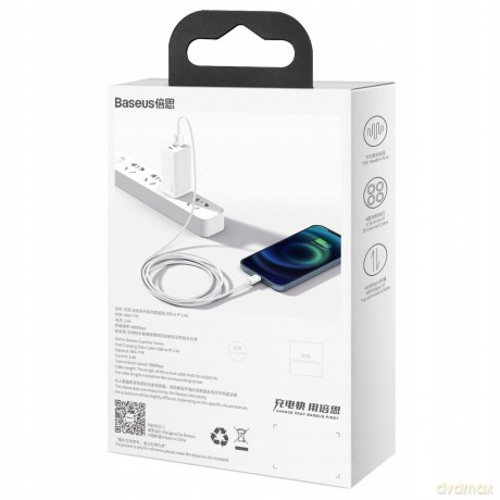 Baseus Superior Series Kabel USB - Lightning do iPhone 6 7 8 X 11 12 2.4A
