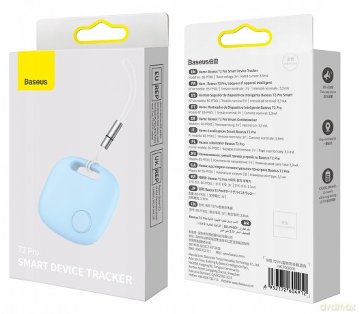 Baseus T2 Pro Lokalizator Bluetooth GPS do kluczy + aplikacja