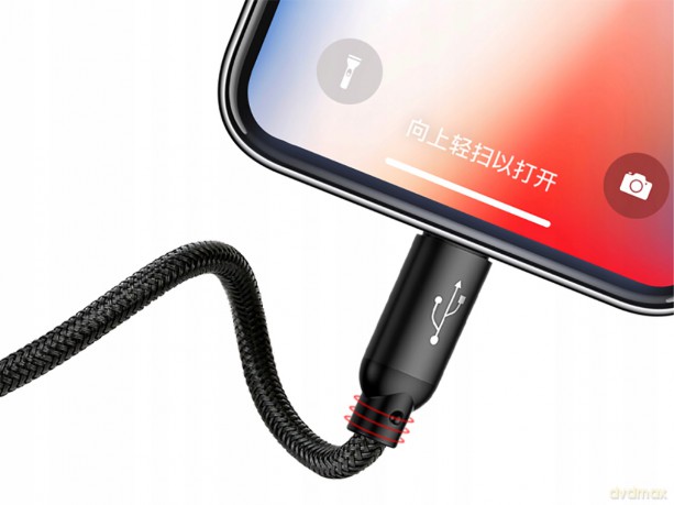 Baseus Three Primary Colors Nylonowy kabel 3w1 USB - Lightning Micro Type-C 3.5A 30cm