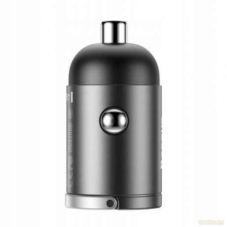 Baseus Tiny Star Ładowarka samochodowa USB-C Type-C Power Delivery 3.0 Quick Charge 4.0+ 30W