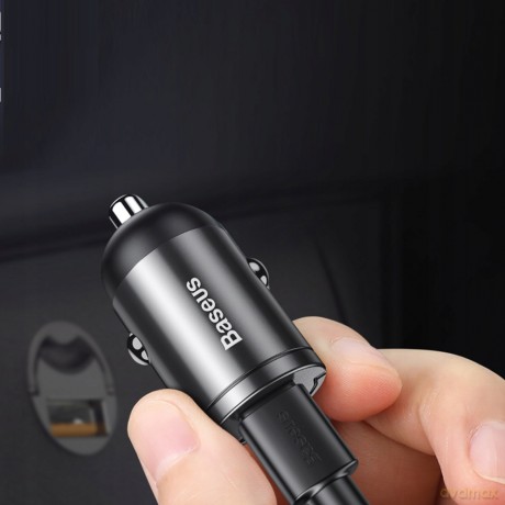 Baseus Tiny Star Ładowarka samochodowa USB-C Type-C Power Delivery 3.0 Quick Charge 4.0+ 30W