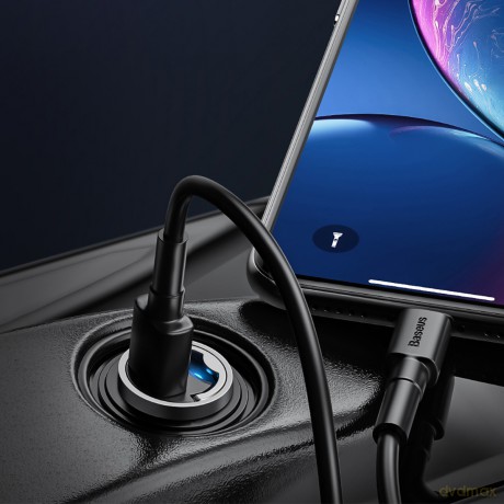 Baseus Tiny Star Ładowarka samochodowa USB-C Type-C Power Delivery 3.0 Quick Charge 4.0+ 30W