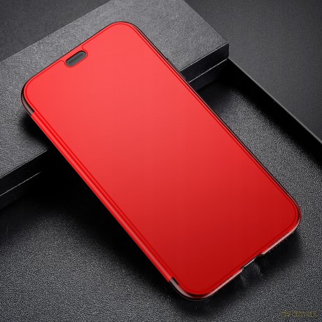 Baseus Touchable Etui case z klapką ze szkła hartowanego futerał ochronny do iPhone XS 5.8'' EOL