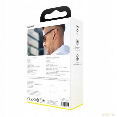 Baseus True W04 Pro Słuchawki bezprzewodowe bluetooth 5.0 z etui ładującym indukcyjnym wodoodporne