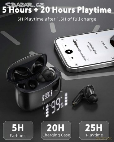 Baseus True W04 Słuchawki bezprzewodowe bluetooth 5.0 z etui ładującym wodoodporne