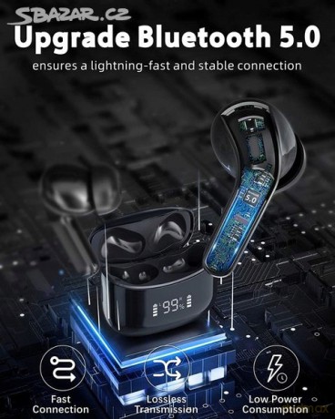 Baseus True W04 Słuchawki bezprzewodowe bluetooth 5.0 z etui ładującym wodoodporne