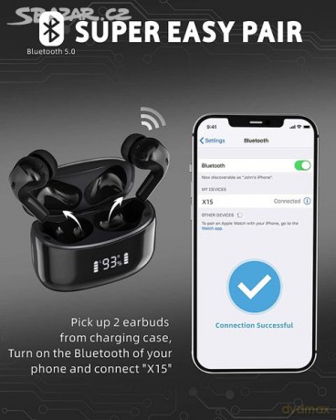 Baseus True W04 Słuchawki bezprzewodowe bluetooth 5.0 z etui ładującym wodoodporne