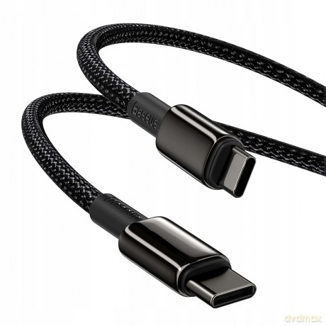 Baseus Tungsten Gold Kabel Type-C - Type-C 100W 5A Huawei Super Charge Quick Charge 4.0 Power Delivery do Macbook Samsung Xiaomi Huawei 2m